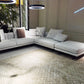 Cotton and Linen Fabric sofa set L shaped sectional couch for living room